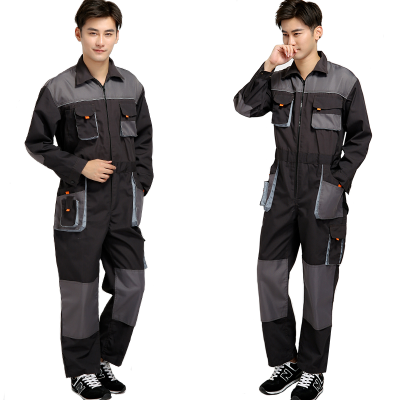 Men 's Conjoined Work Clothes ǰ ưư ۾ Long Sleeve Tooling  Loose Casual Coveralls/Men&s Conjoined Work Clothes High quality Durable Work